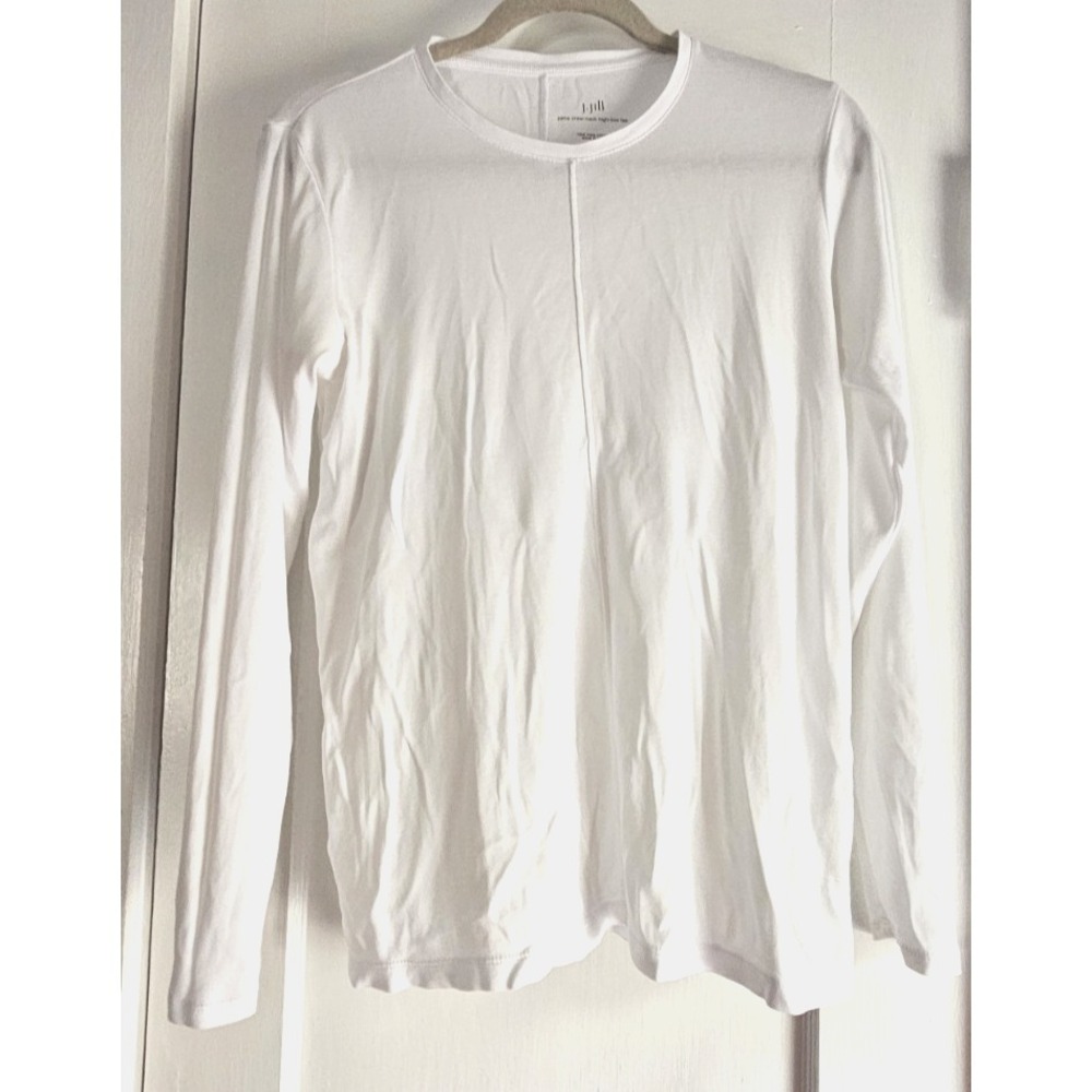 J.Jill 100% pima cotton crew neck high low tee seamed woman S NWOT